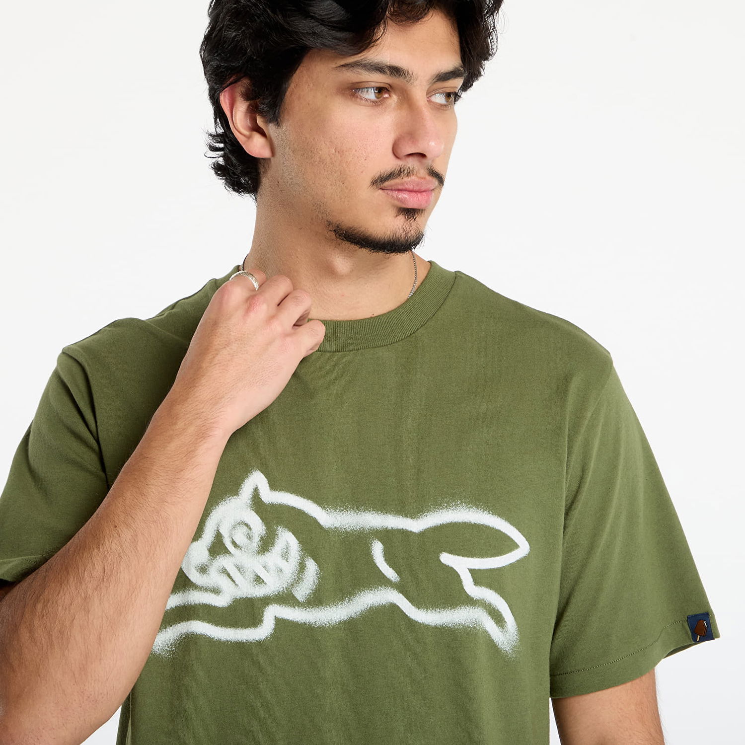 T-shirt BILLIONAIRE BOYS CLUB Icecream Spray Paint Running Dog T-Shirt Grøn | IC25440 Green, 1