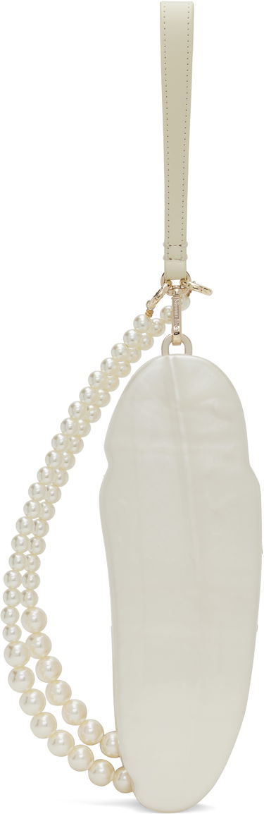 Håndtaske Simone Rocha Simone Rocha Feather Pearl Bag Hvid | BAG180CB 0773, 0