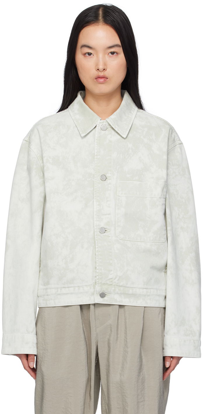 Jakke LEMAIRE Boxy Denim Jacket Grøn | OW1076 LD1011