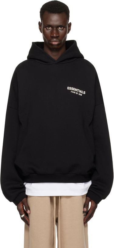 Sweatshirt Fear of God Fear of God ESSENTIALS Fleece Hoodie Sort | 192HO246250F, 0