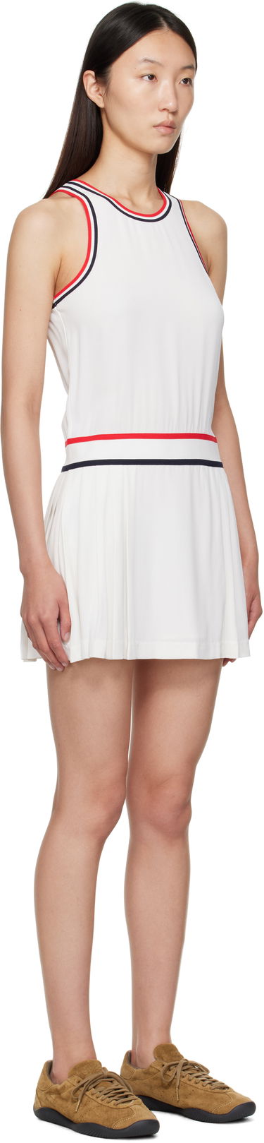 Kjole Sporty & Rich Sporty & Rich Phoebe Tennis Minidress Hvid | DR004602300WH36, 1