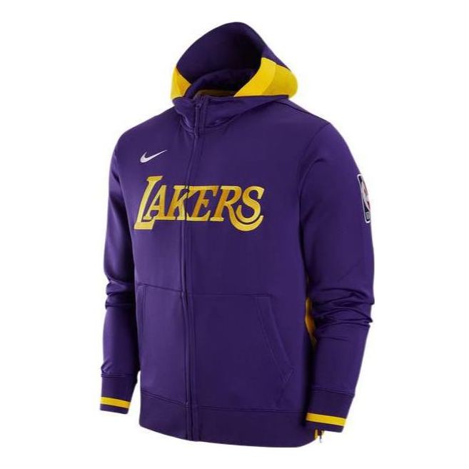 Sweatshirt Nike NBA Lakers Zipped Hoodie Lilla | DR2084-504