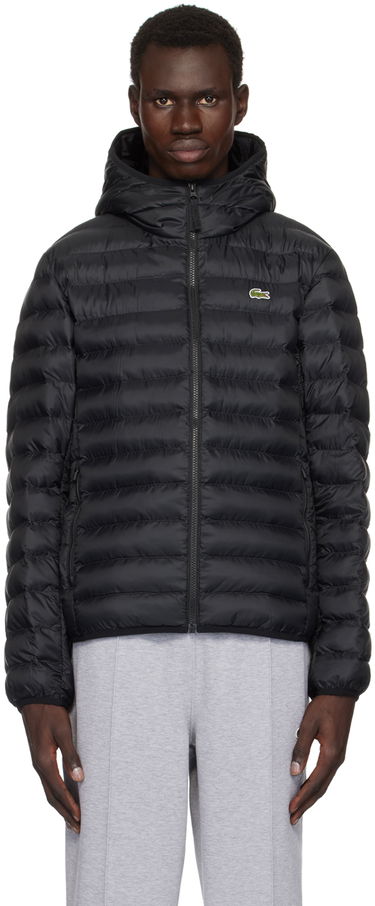 Puffer jakke Lacoste Puffer Jacket With Hood Sort | BH2909_031, 0