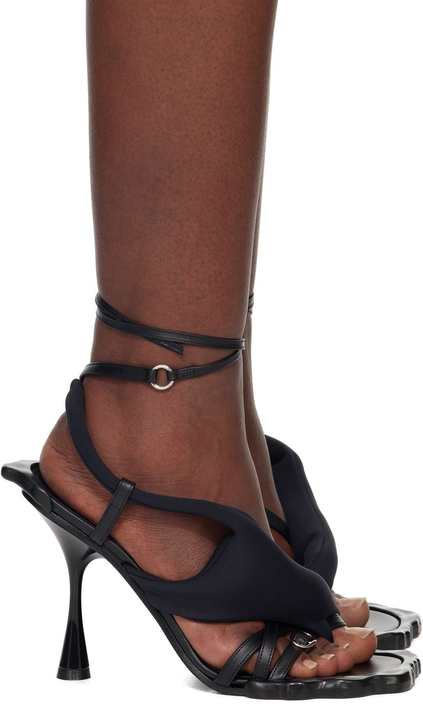 Skopleje Ottolinger Ottolinger Flower Heeled Sandals Sort | 13190013102