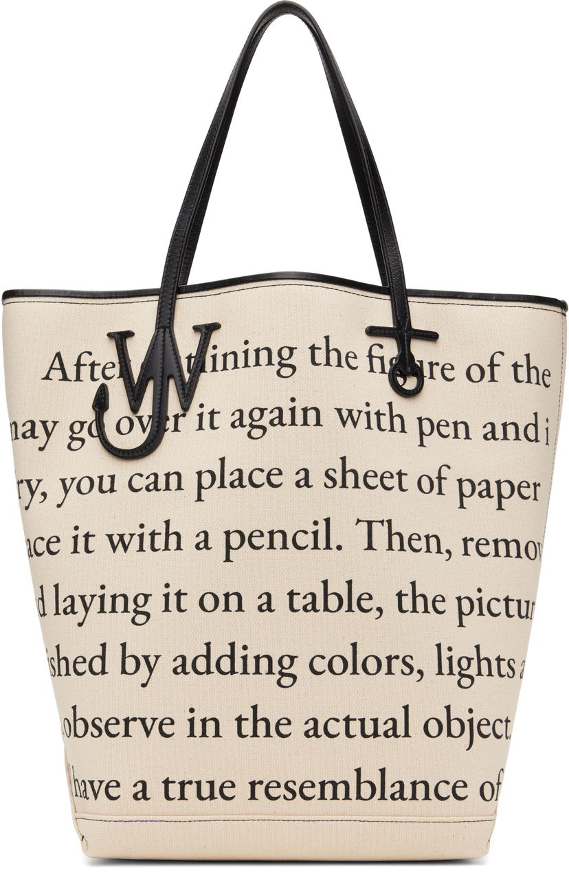 Mulepose JW Anderson JW Anderson Anchor Tall Tote Bag Beige | HB0734-FA0455