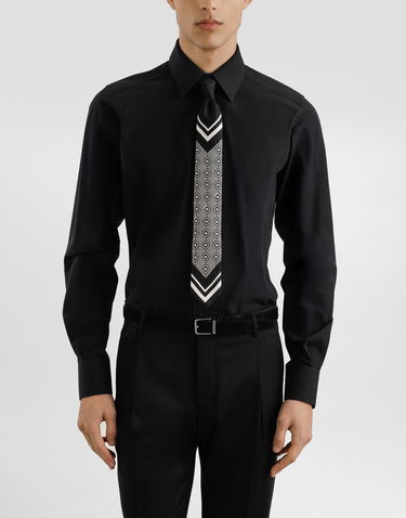Bælter Dolce & Gabbana Dolce & Gabbana Micro-Design and Logo Twill Tie Sort | GT149EG0WV5HH8RN, 3