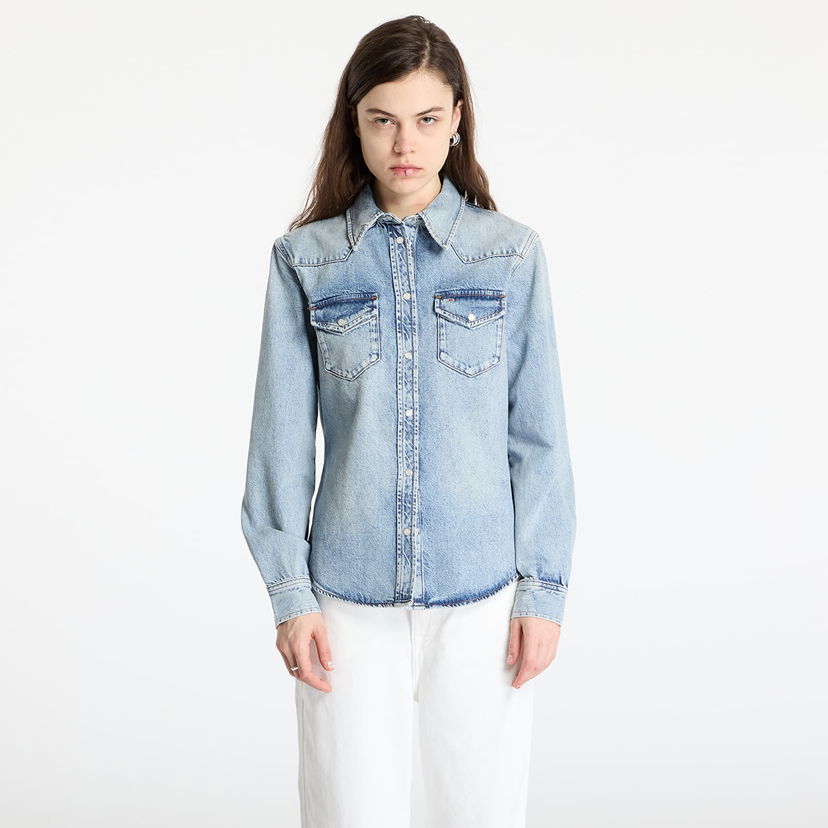 Skjorte Tommy Hilfiger Tommy Jeans Regular Western Denim Shirt Blå | DW0DW21416 1AB