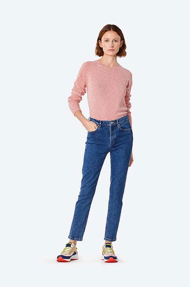 Sweater A.P.C. Crewneck Wool Blend Sweater Lyserød | WVBAF.F23040, 1