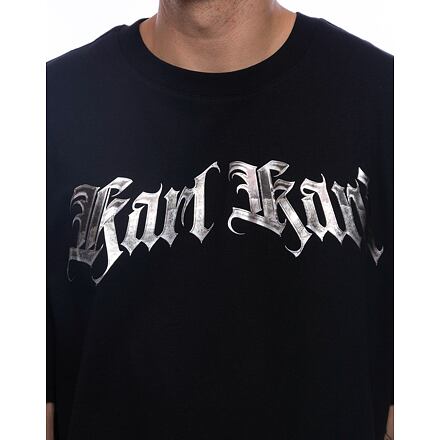 T-shirt Karl Kani Old English Chrome Black T-Shirt Sort | KK60300182, 1