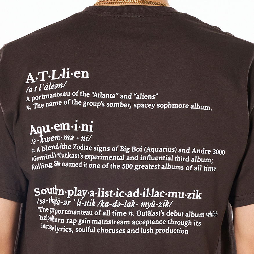 T-shirt Pleasures Vocabulary Tee Brun | P22SP059-BROWN, 1