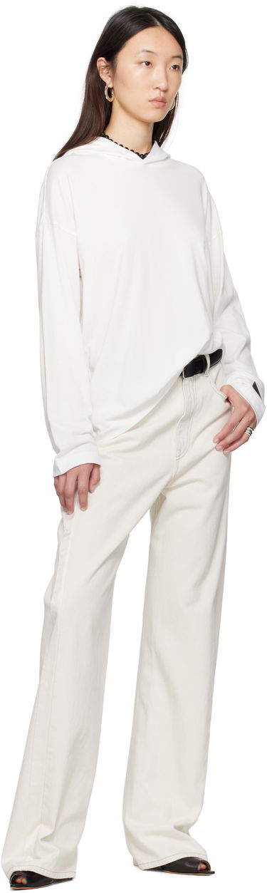 Sweatshirt Fear of God Fear of God ESSENTIALS Long Sleeve Hoodie Hvid | 125SP257044FW, 3