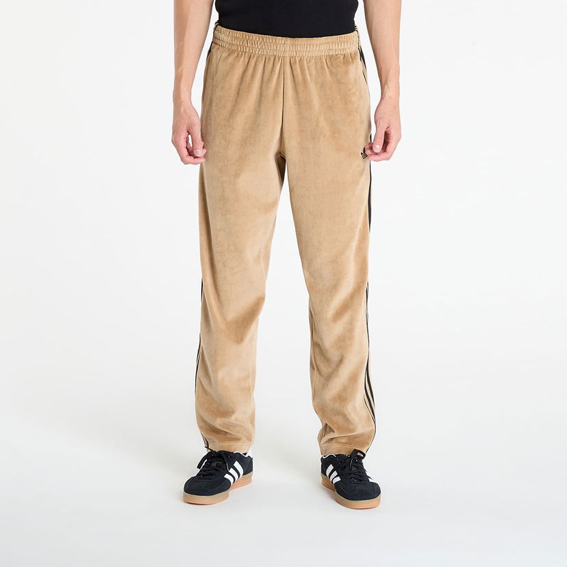 Joggingbukser adidas Originals adidas SST Adicolor Velour Track Pants Beige | JX1556