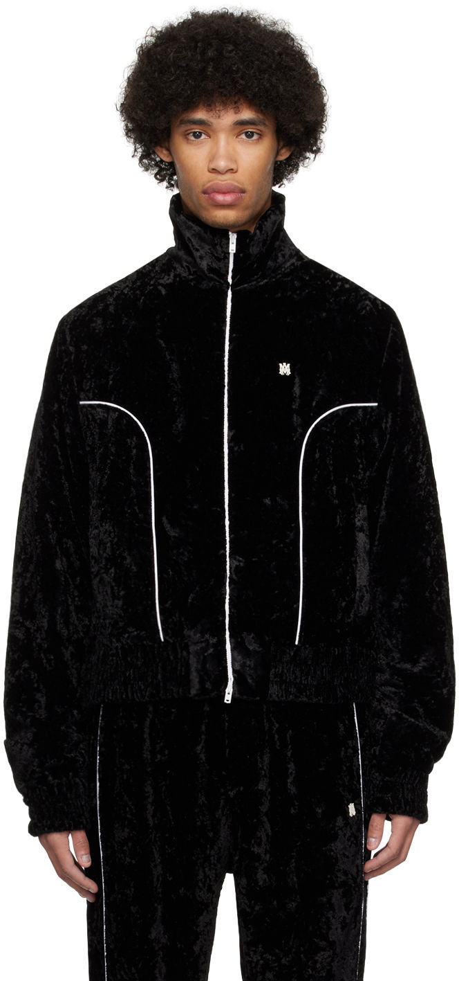 Jakke AMIRI Piping Track Jacket Sort | PS24MOS032, 0