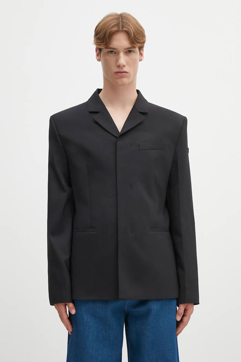 Frakker 032C 032C Office Attire Wool Blend Blazer Sort | S25.MRW.2001.000