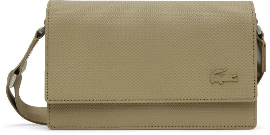 Skuldertaske Lacoste Lacoste Chantaco Crossbody Bag Beige | NU4118CE, 0