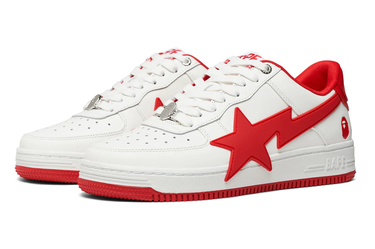 Sneakers og sko BAPE Bape Sta OS #2 White/Red Hvid | 1K20-191-314-RED, 1