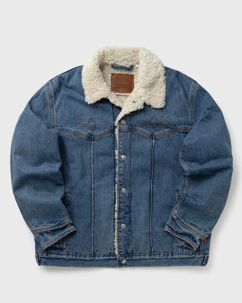 Jakke Levi's Sherpa Trucker Jacket Blå | 002WX-0001