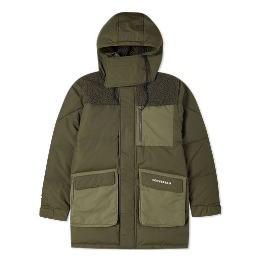 Parka Converse Premium Mid Down Jacket Grøn | 10021971-A02, 0