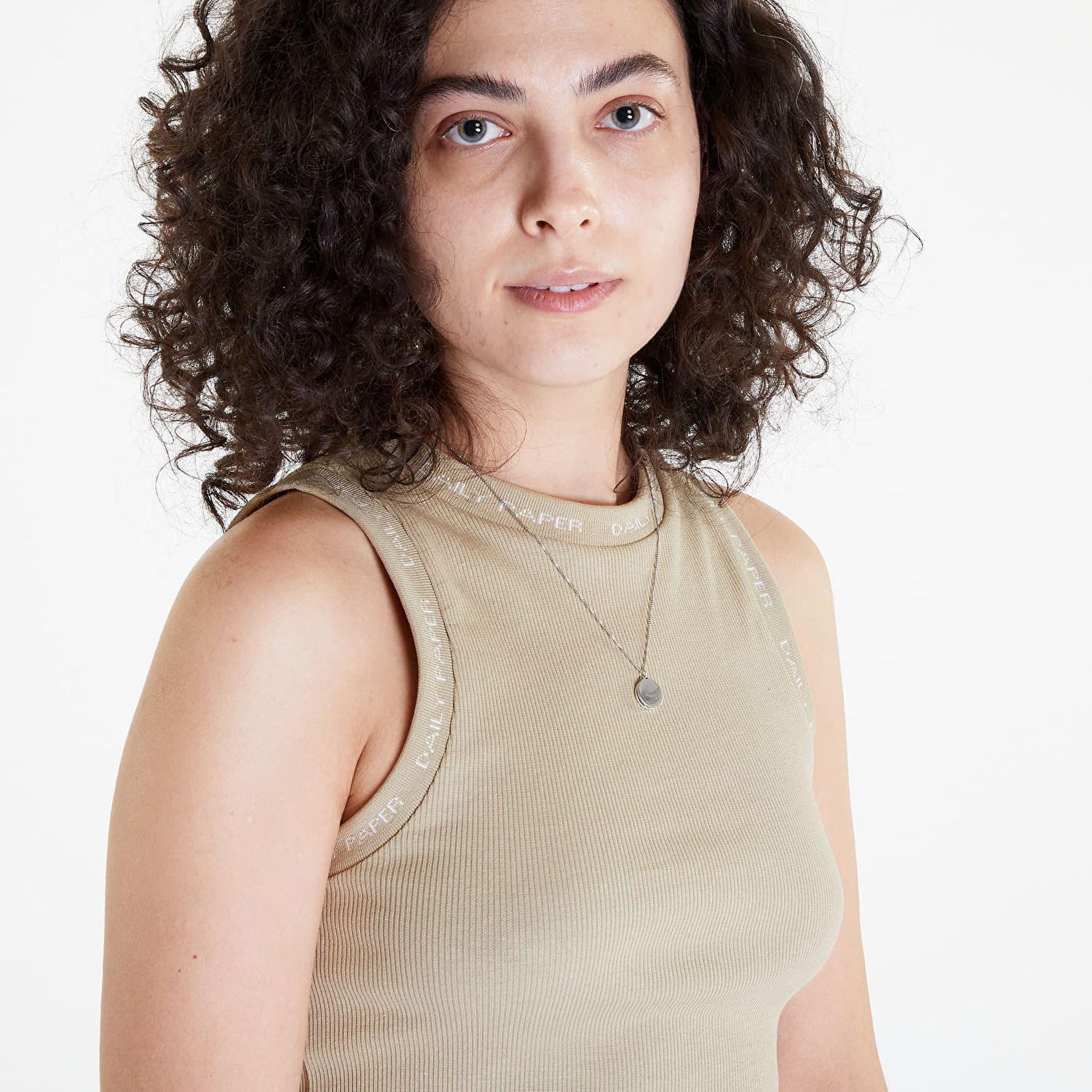 Tanktop DAILY PAPER Erib Tank Top Beige | 2312059, 1