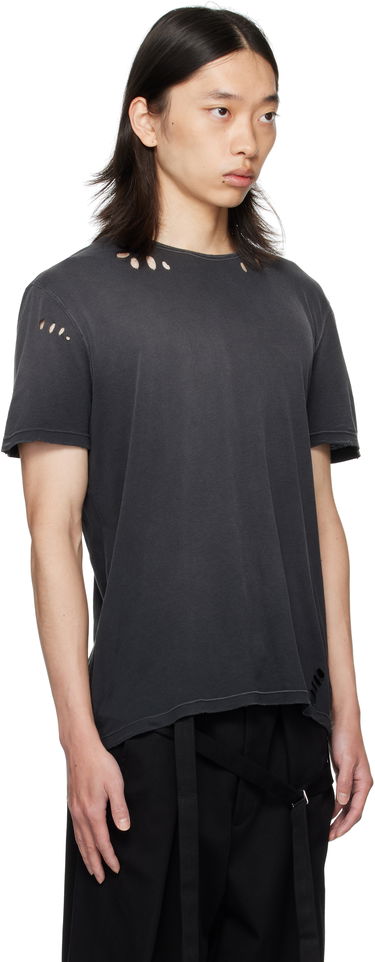 T-shirt Ann Demeulemeester Ann Demeulemeester Eternal Eagle Baptist Distressed T-Shirt Sort | B0013414-FA638-098, 1