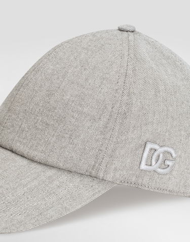 Kasket Dolce & Gabbana Dolce & Gabbana Cotton Baseball Cap Grå | GH886ZFU5YAS8290, 2