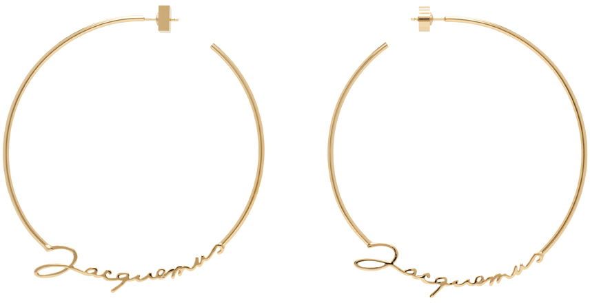 Øreringe Jacquemus Le Papier 'Les Creoles ' Earrings Beige | 22H223JW328-5845, 0