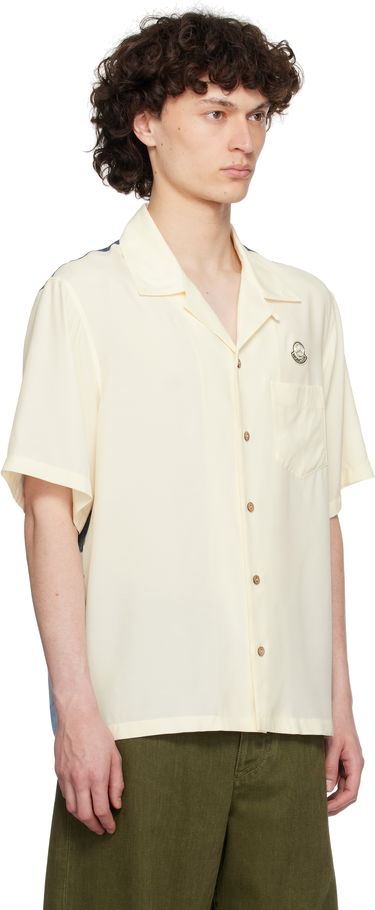 Skjorte Moncler Moncler Genius Mercedes-Benz by NIGO Satin Shirt Gul | K14012F00001M5921, 1
