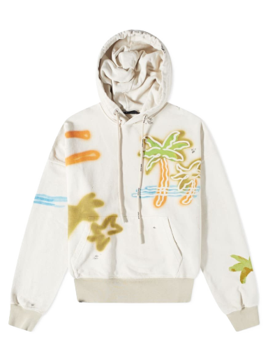 Sweatshirt Palm Angels Neon Palm Popover Hoody Flerfarvet | PMBB117S23FLE0110384
