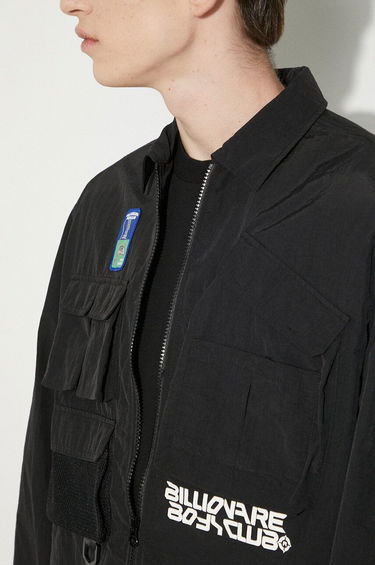 Skjorte BILLIONAIRE BOYS CLUB Billionaire Boys Club Multi Pocket Overshirt Sort | B24239, 5