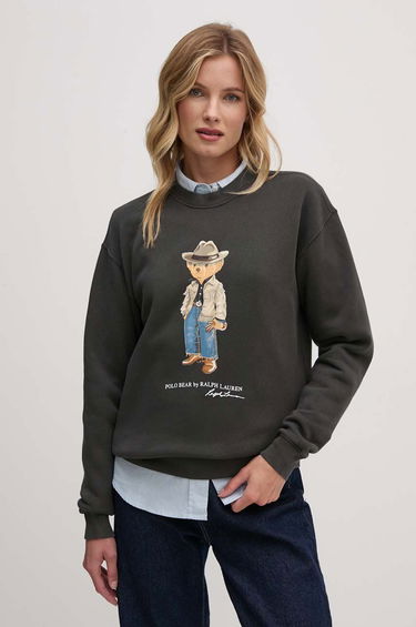 Sweatshirt Polo by Ralph Lauren Cowboy Bear Graphic Sweatshirt Grå | 211941193, 0