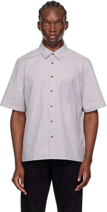 Skjorte rag & bone rag & bone Dalton Striped Shirt Hvid | MBW24PA018MSML, 0