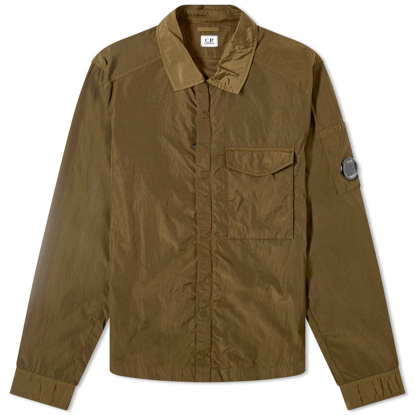 Jakke C.P. Company Chrome-R Pocket Overshirt Brun | CMOS039A-005904G-683