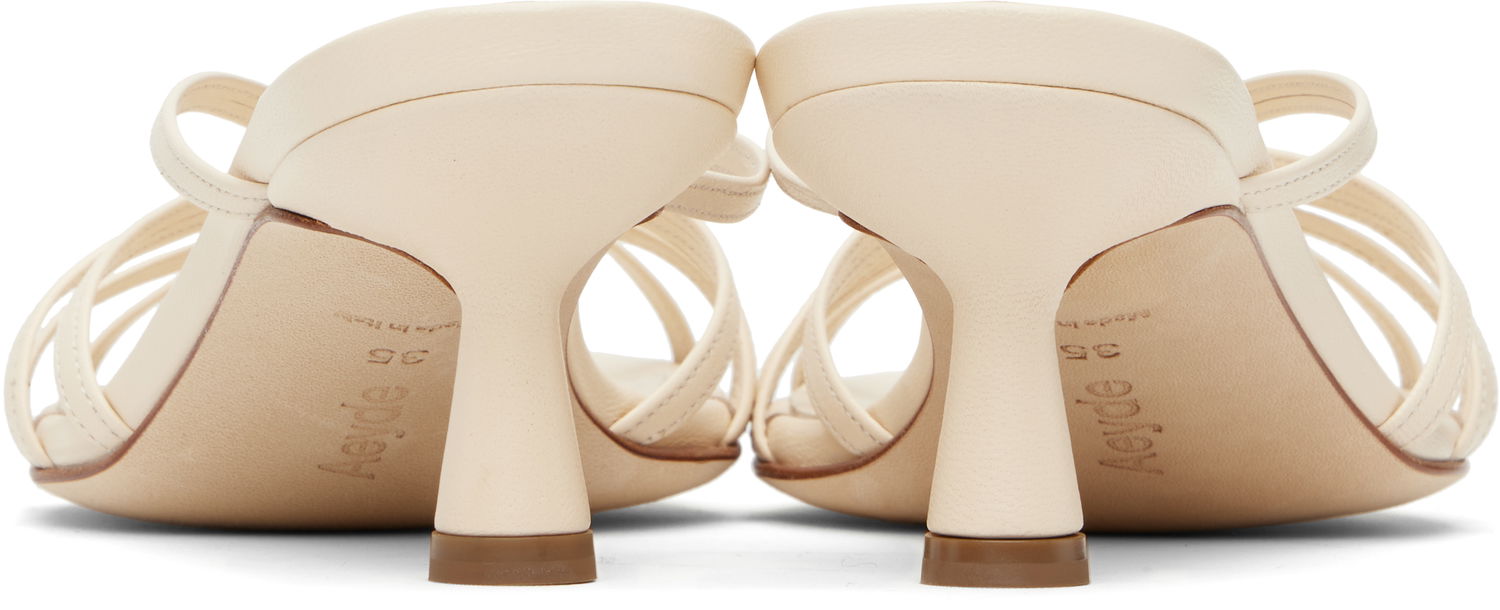 Tøj Aeyde Aeyde Abby Leather Mules Beige | A11-HS-PRAR55ST141-SS25-100-007, 1