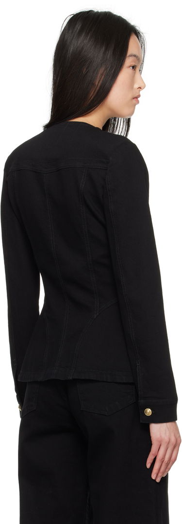 Jakke Versace Versace Jeans Couture Fitted Denim Jacket Sort | E78HAS457_EDW040L54, 2