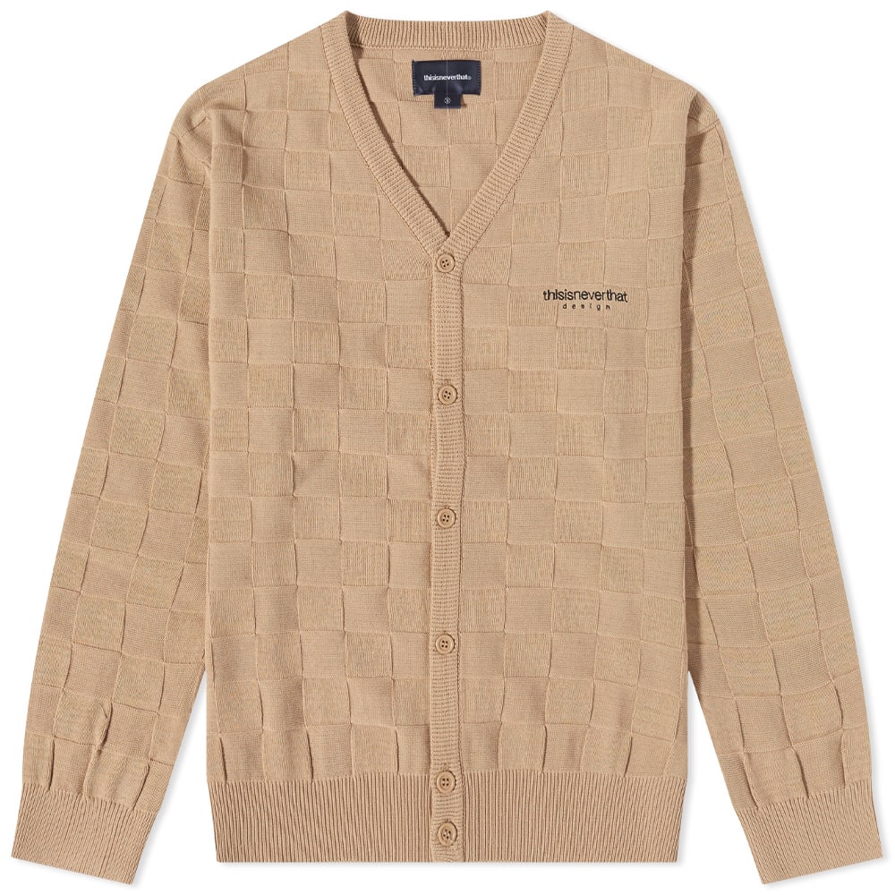 Sweater thisisneverthat Cardigan Beige | TN221KKNCK01-BG, 0