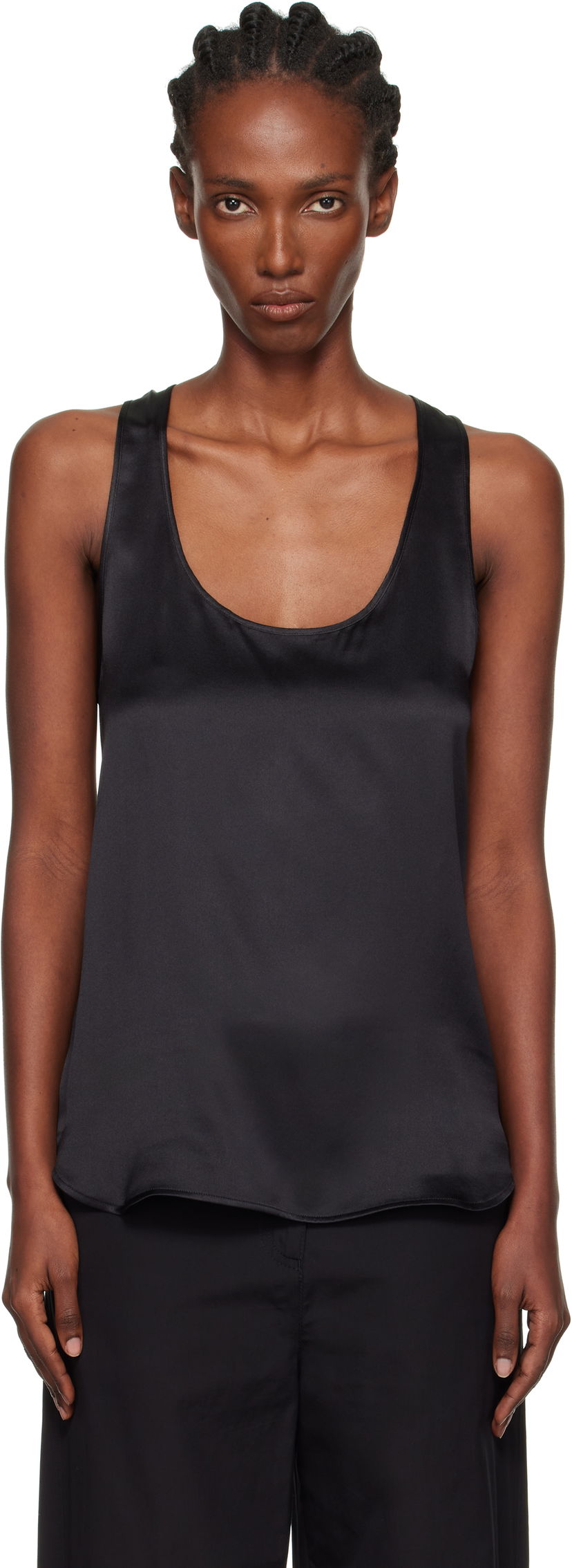 Tanktop WARDROBE.NYC WARDROBE.NYC Silk Tank Top Sort | W1137F25SE