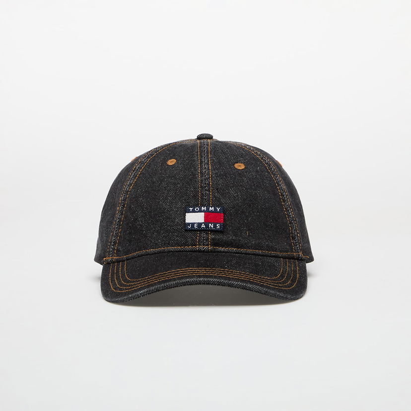 Kasket Tommy Hilfiger Tommy Jeans Heritage Denim Cap Sort | AM0AM13535 1BJ