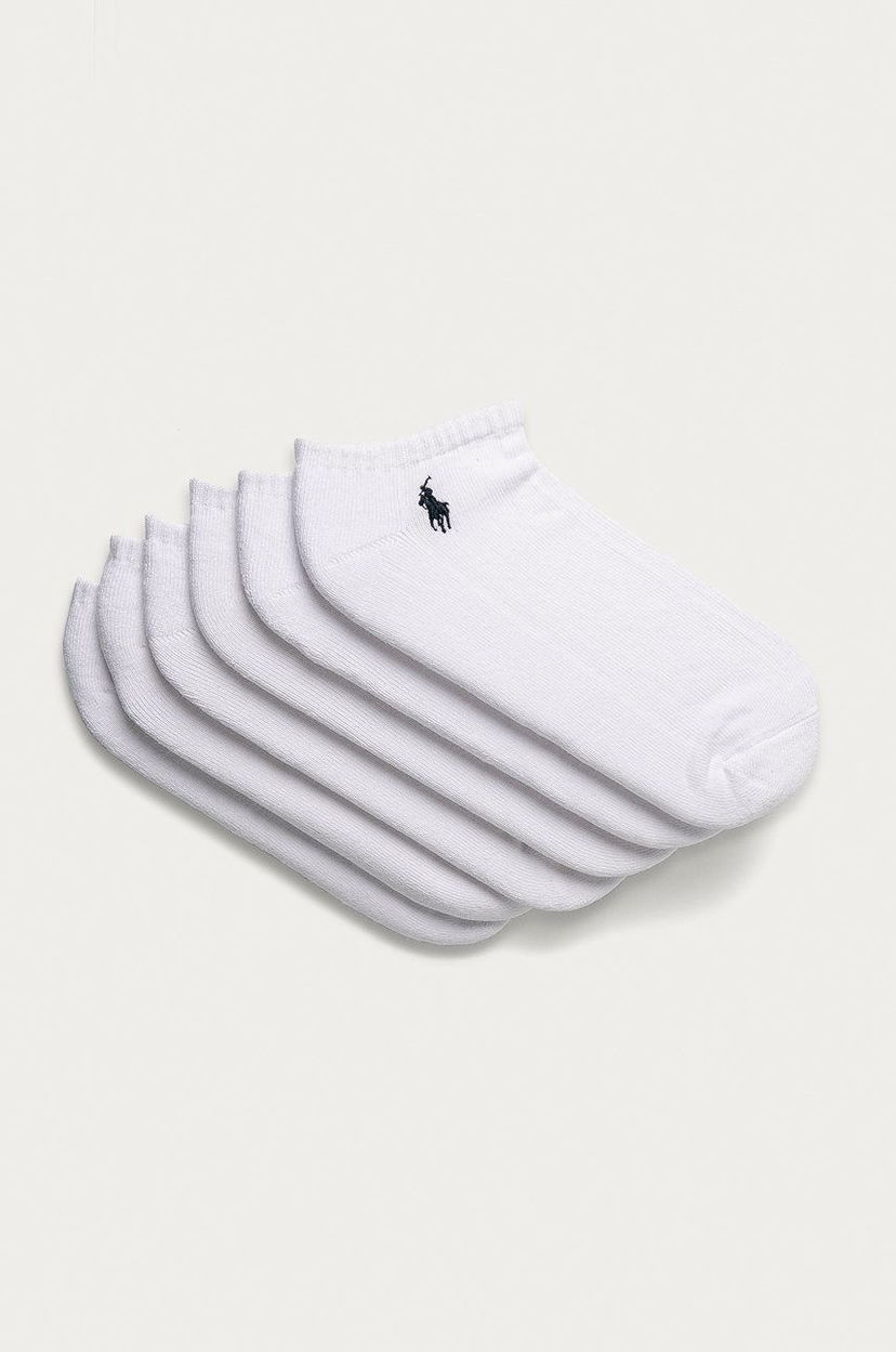 Sokker Polo by Ralph Lauren Ralph Lauren Trainer Liner Socks Six-Pack Hvid | 449723765002