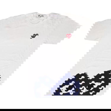 T-shirt Comme des Garçons PLAY Polka Dot Half Heart T-Shirt Hvid | az t236 051 1, 1