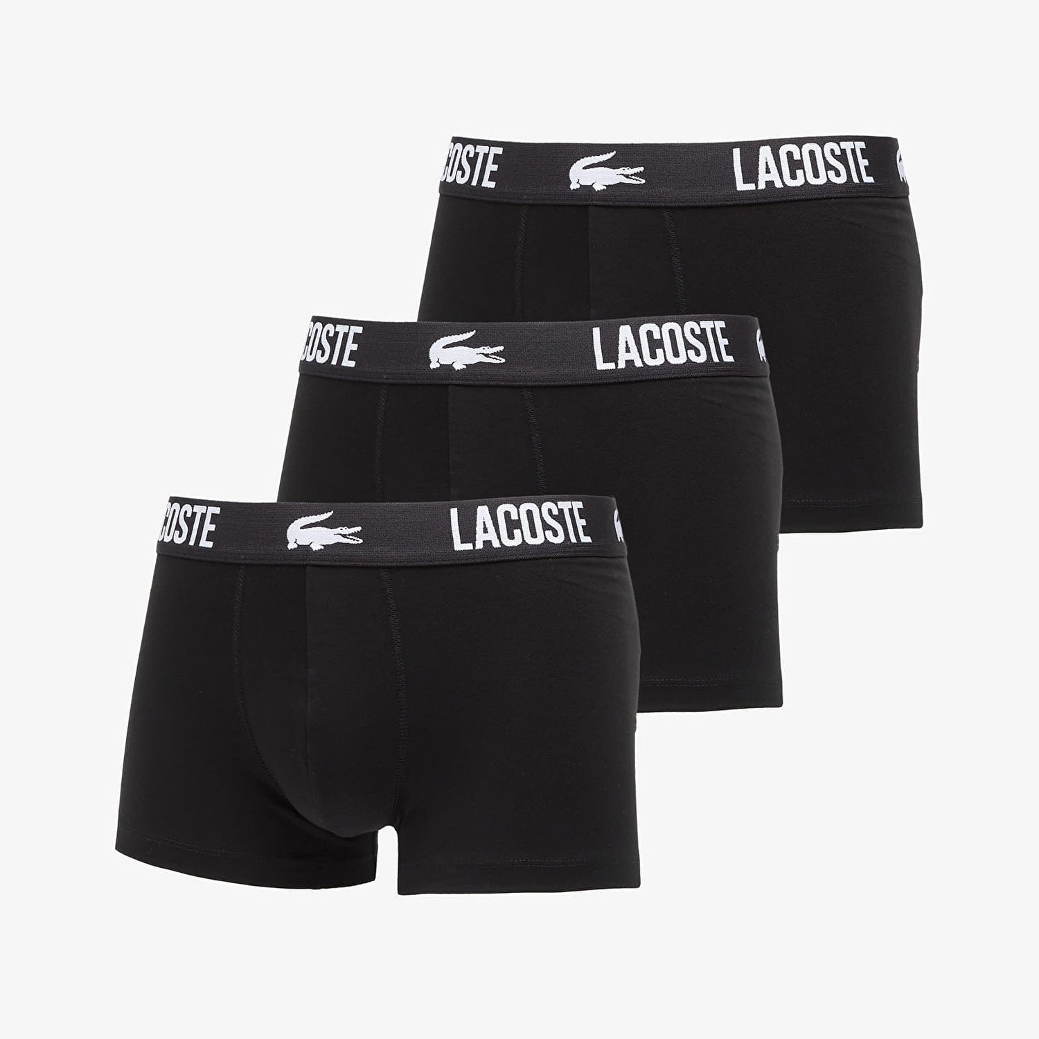 Boksere Lacoste 3-Pack Trunk Black Sort | 5H2393 031, 0