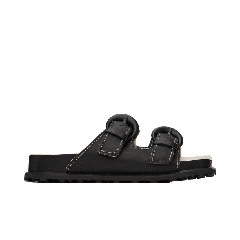 Sneakers og sko Marine Serre Square Toe Sandals "Black" Sort | MFW017