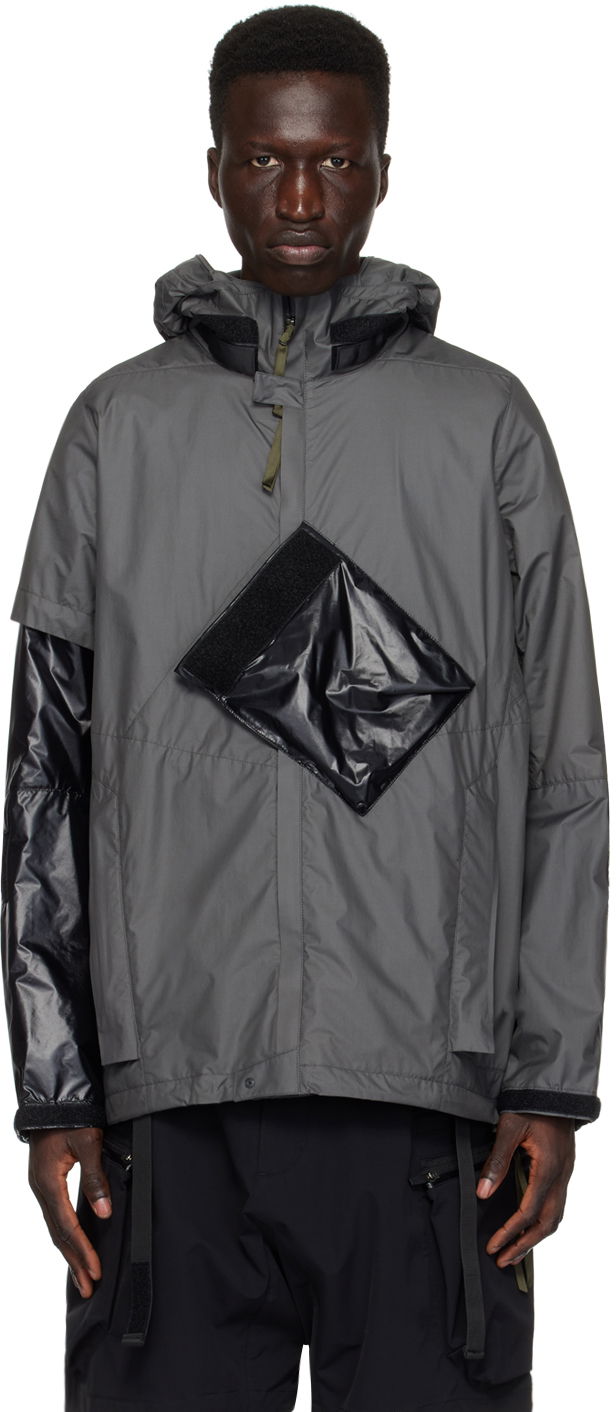 Vindjakke Acronym ACRONYM J36-WS Hooded Jacket Grå | J36-WS, 0