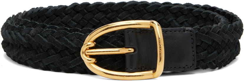 Bælter Tom Ford TOM FORD Woven Suede Belt Sort | TB314-ICL095X