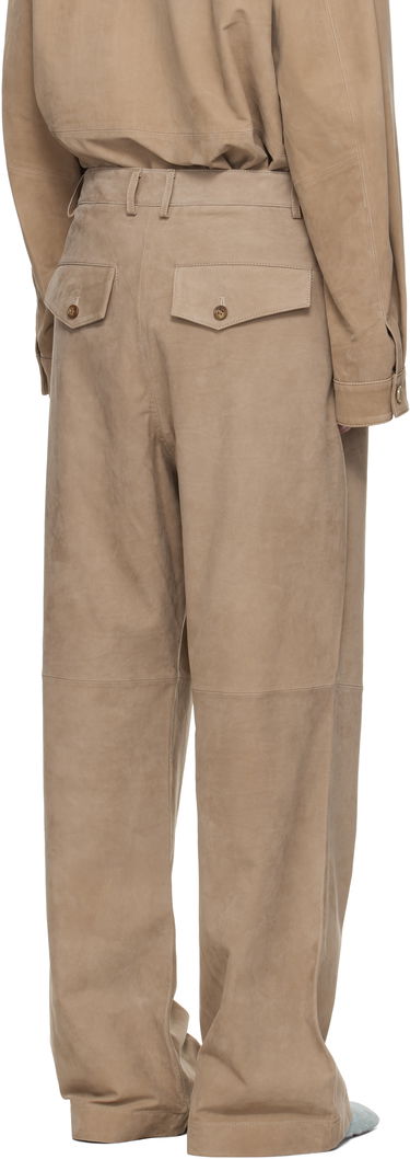 Bukser Entire Studios Entire Studios DC Suede Trousers Beige | ES2668SS, 2