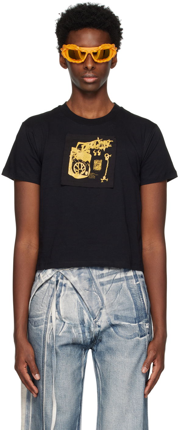 T-shirt Ottolinger Ottolinger Patch Graphic T-Shirt Sort | 1501408