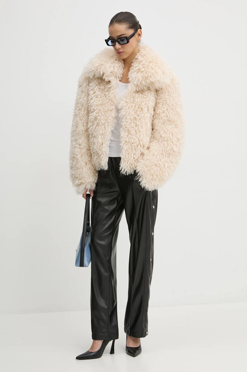 Jakke Fiorucci Faux Fur Jacket Beige | U01FMOJA248FF02WH02, 1