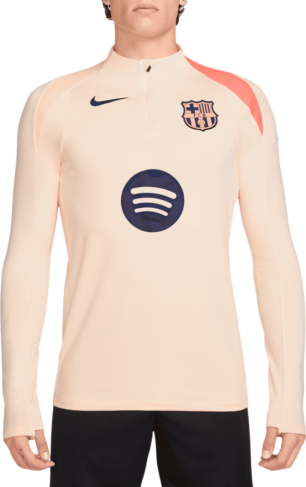 T-shirt Nike FC Barcelona Dri-FIT Strike Soccer Knit Drill Top Beige | hm3350-808, 0