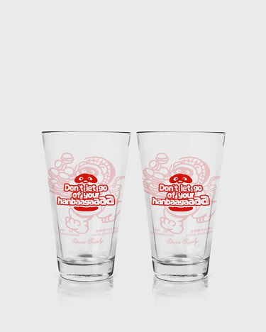 Home decor EDWIN Edwin Supply Tanuki Graphic Cola Glasses - Pack of 2 Rød | I035937-H400, 3