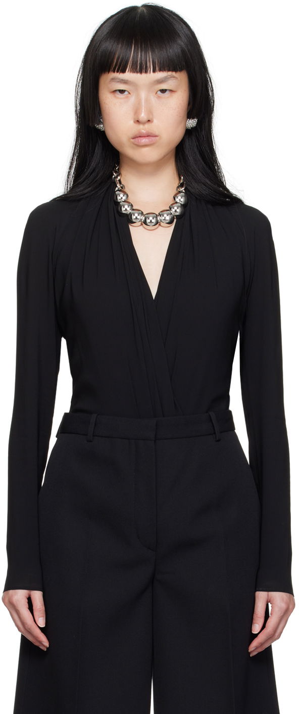 T-shirt Versace Draped Sort | 1005321_1A00523, 0