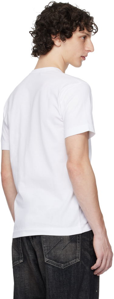 T-shirt Comme des Garçons Play Pastel Heart & Emblem Tee Hvid | AX-T106-051, 2